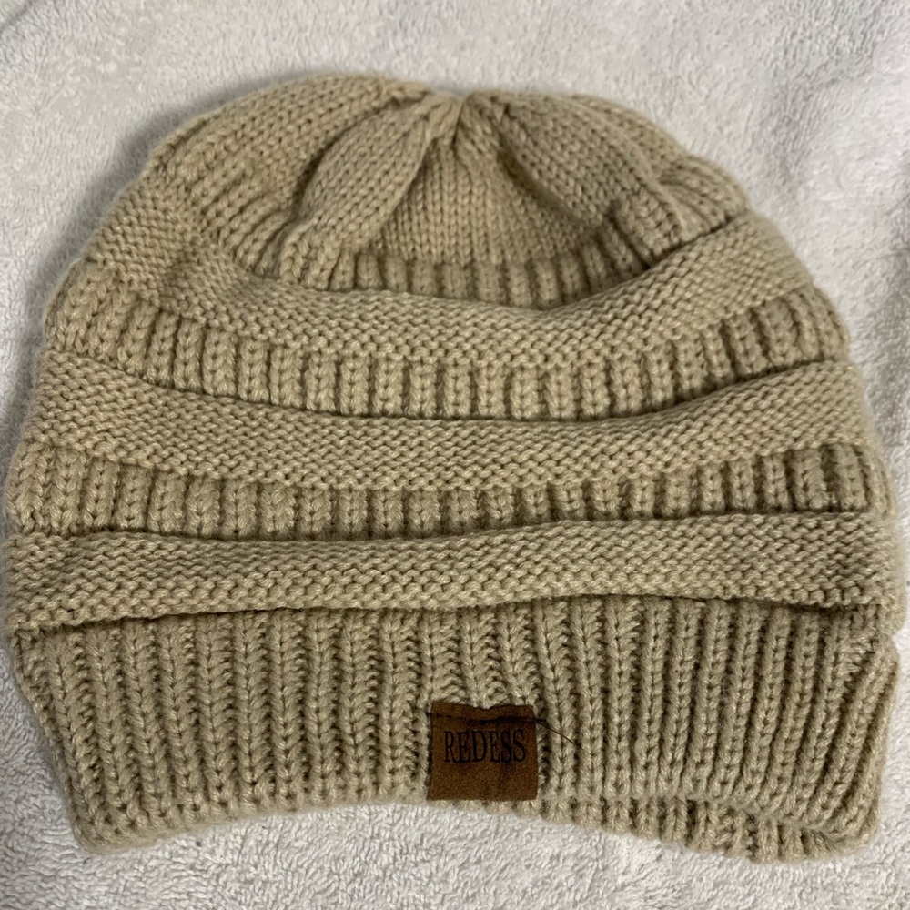 Redess Knit Beanie Unisex Winter Skull‎ Cap Hat Tan Beanie Winter Warm Outdoors